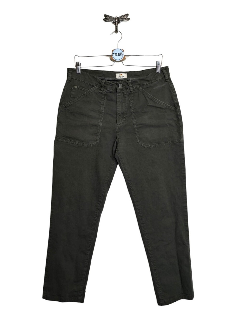 Marine Layer Olive Twill Utility Pants 34 Holiday 2023 Style 16255 Carpenter 34